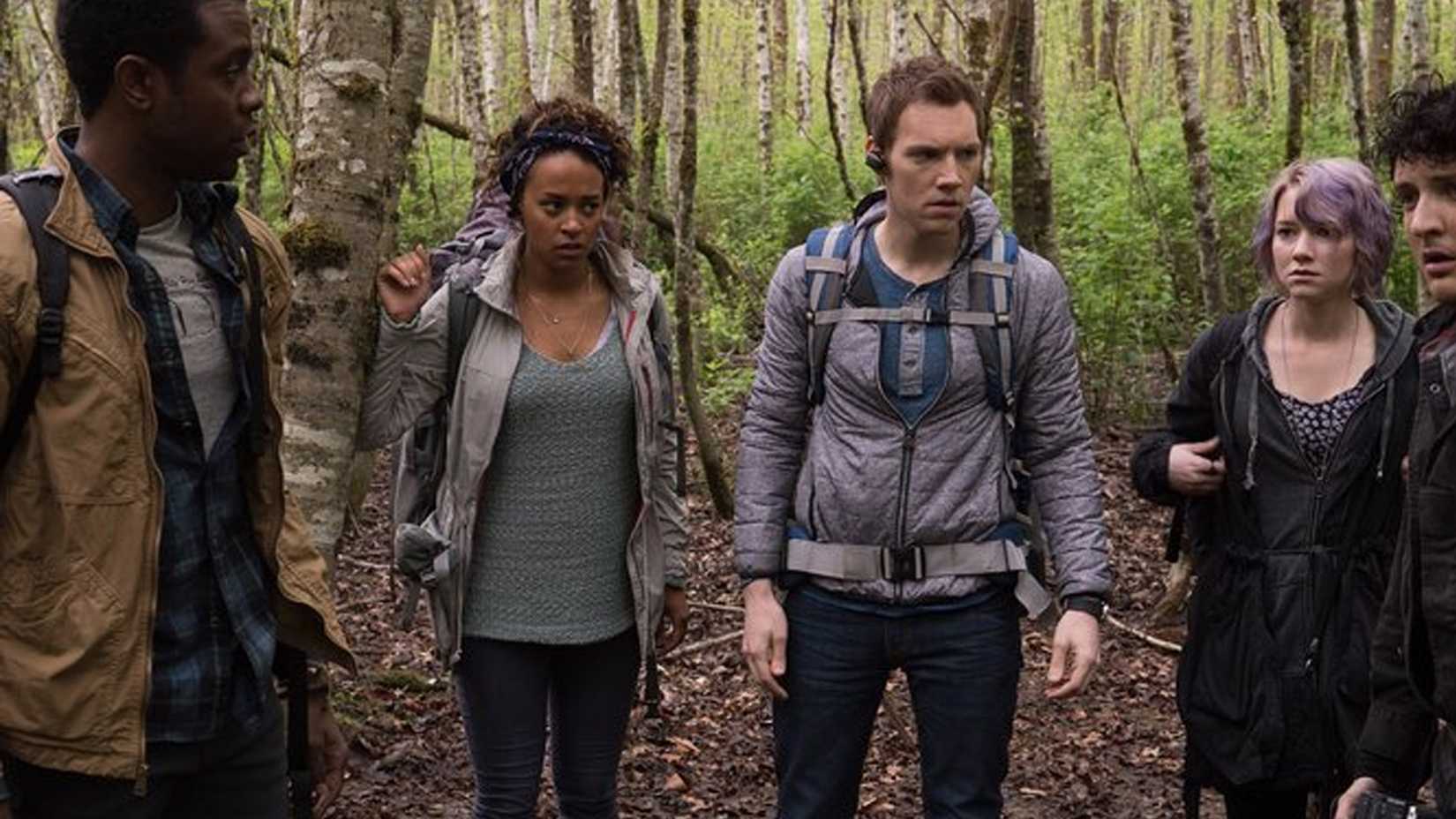 Five main characters of Blair Witch are confused making their way through the woods