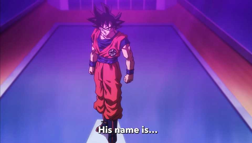 Goku confronts the God of Destruction in Dragon Ball Super: Beerus