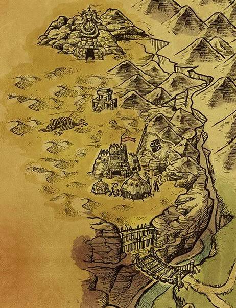 Map of the Gerudo Desert in the Legend of Zelda: Ocarina of Time Switch 2 remake