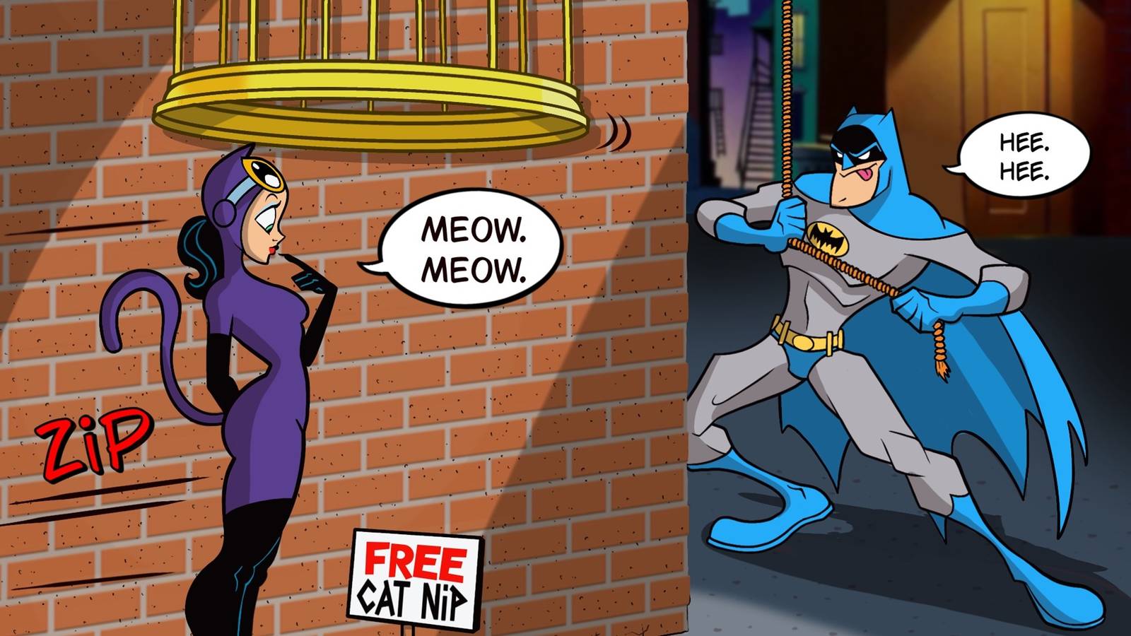 Superheroes Using Acme Products to Catch Villains