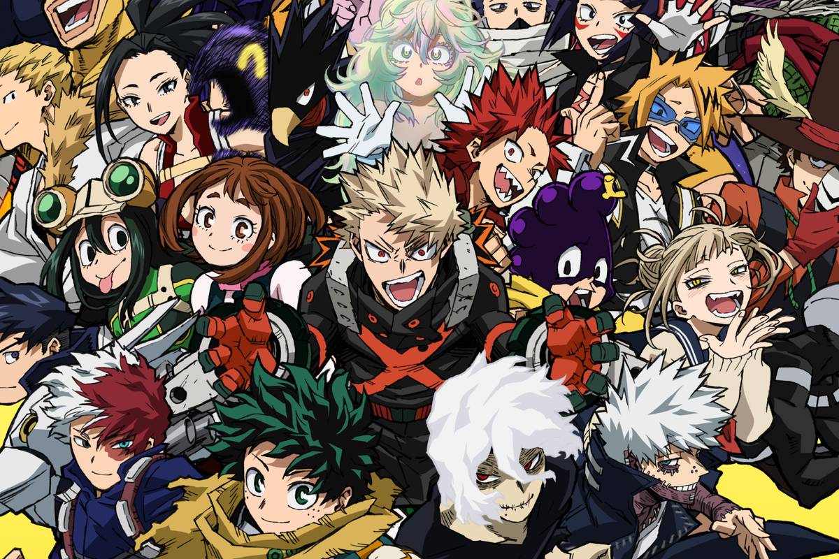 My Hero Academia 10th Anniversary logo with Deku and Bakugo featured in 2026 promotion