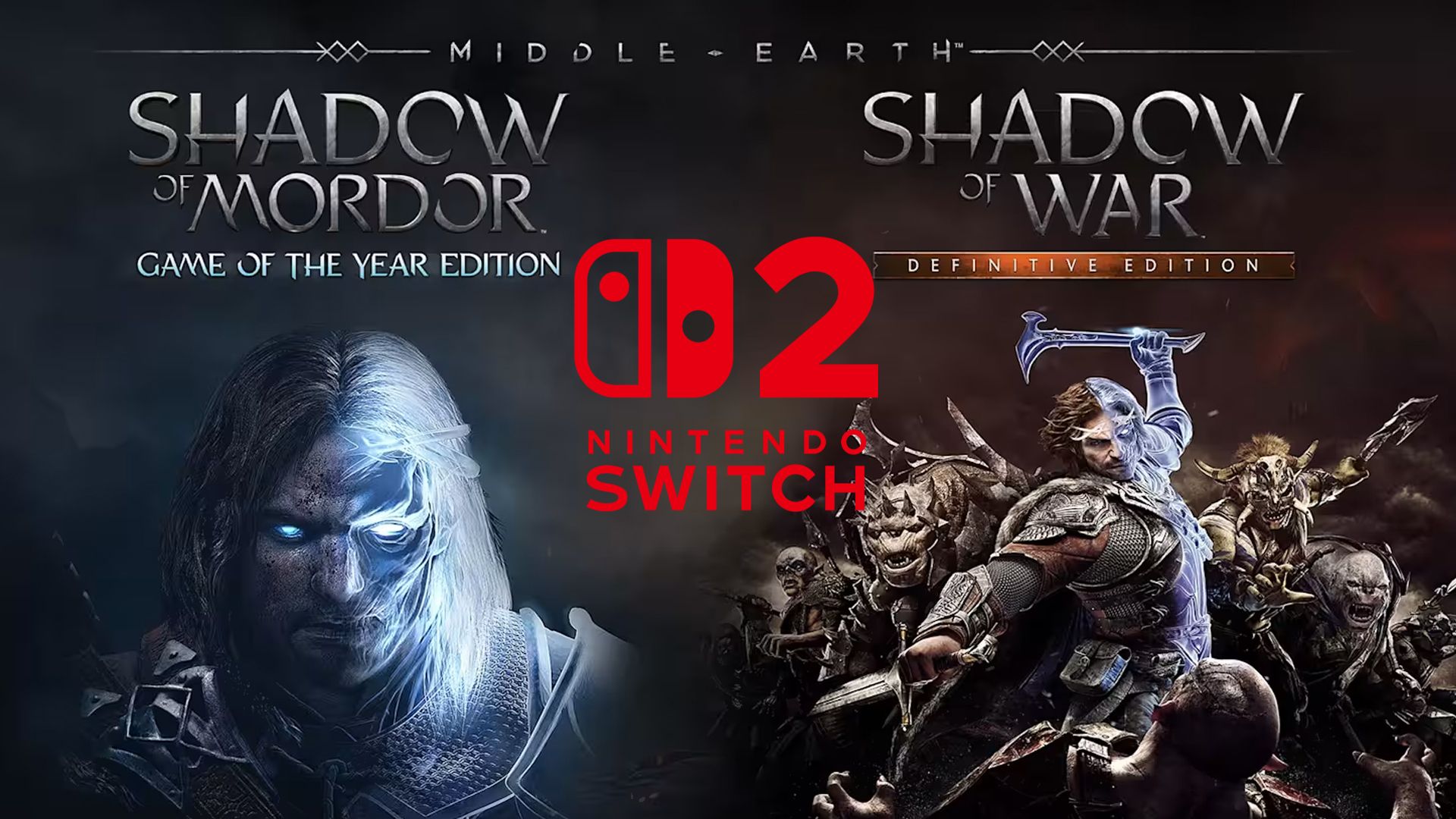 Nintendo Switch 2 Shadow of Mordor Shadow of War Bundle