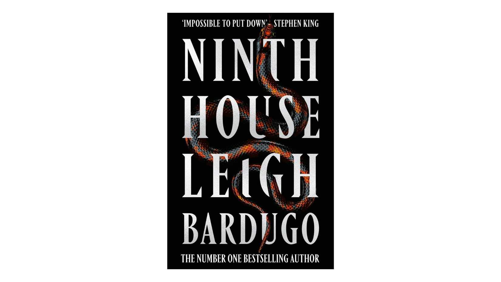Ninth House by Leigh Bardugo book cover on a white background