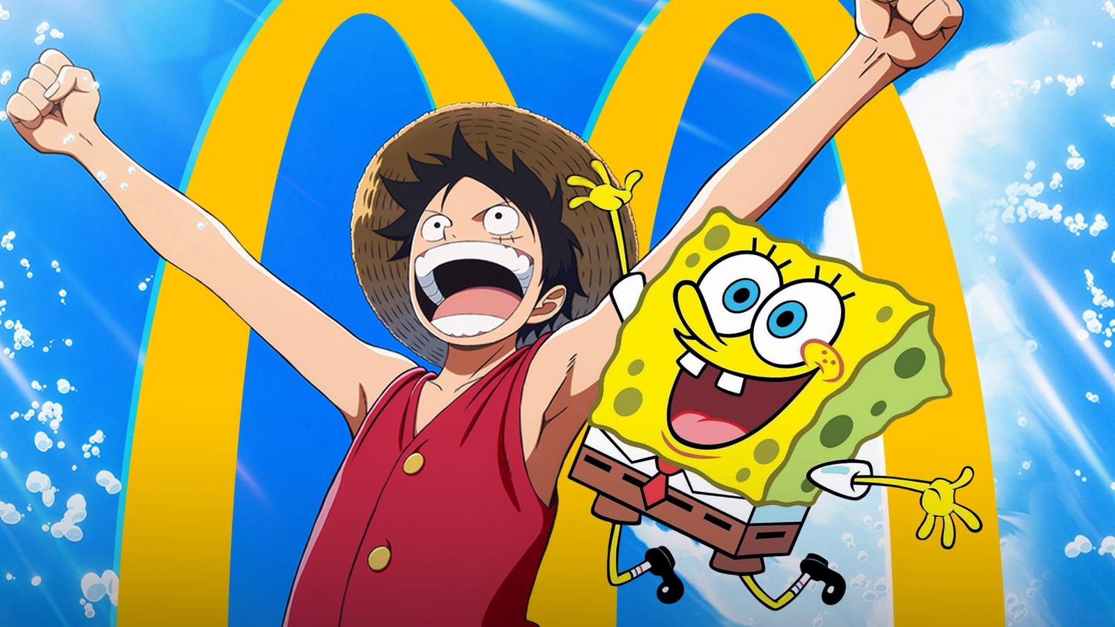 SpongeBob SquarePants Officially Joins the Straw Hat Pirates With 15 New McDonald's Happy Meal Toys