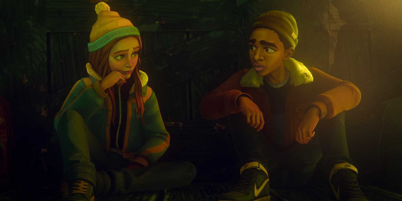 Max and Lucas in Stranger Things: Tales from '85