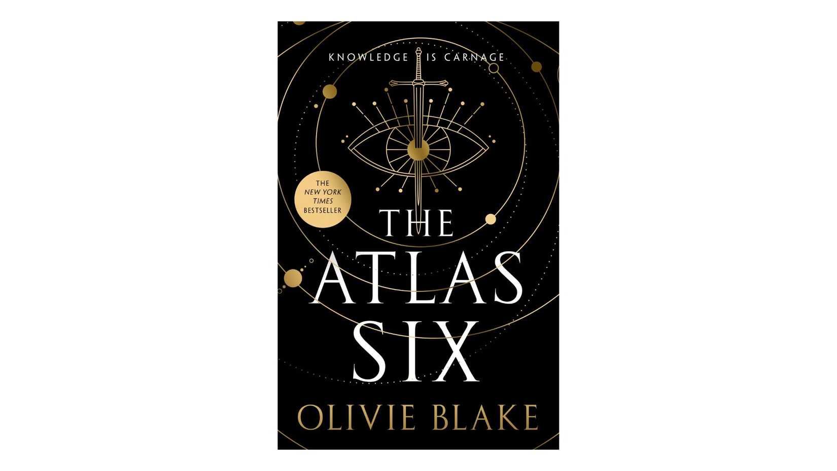 The Atlas Six by Olivie Blake book cover on a white background
