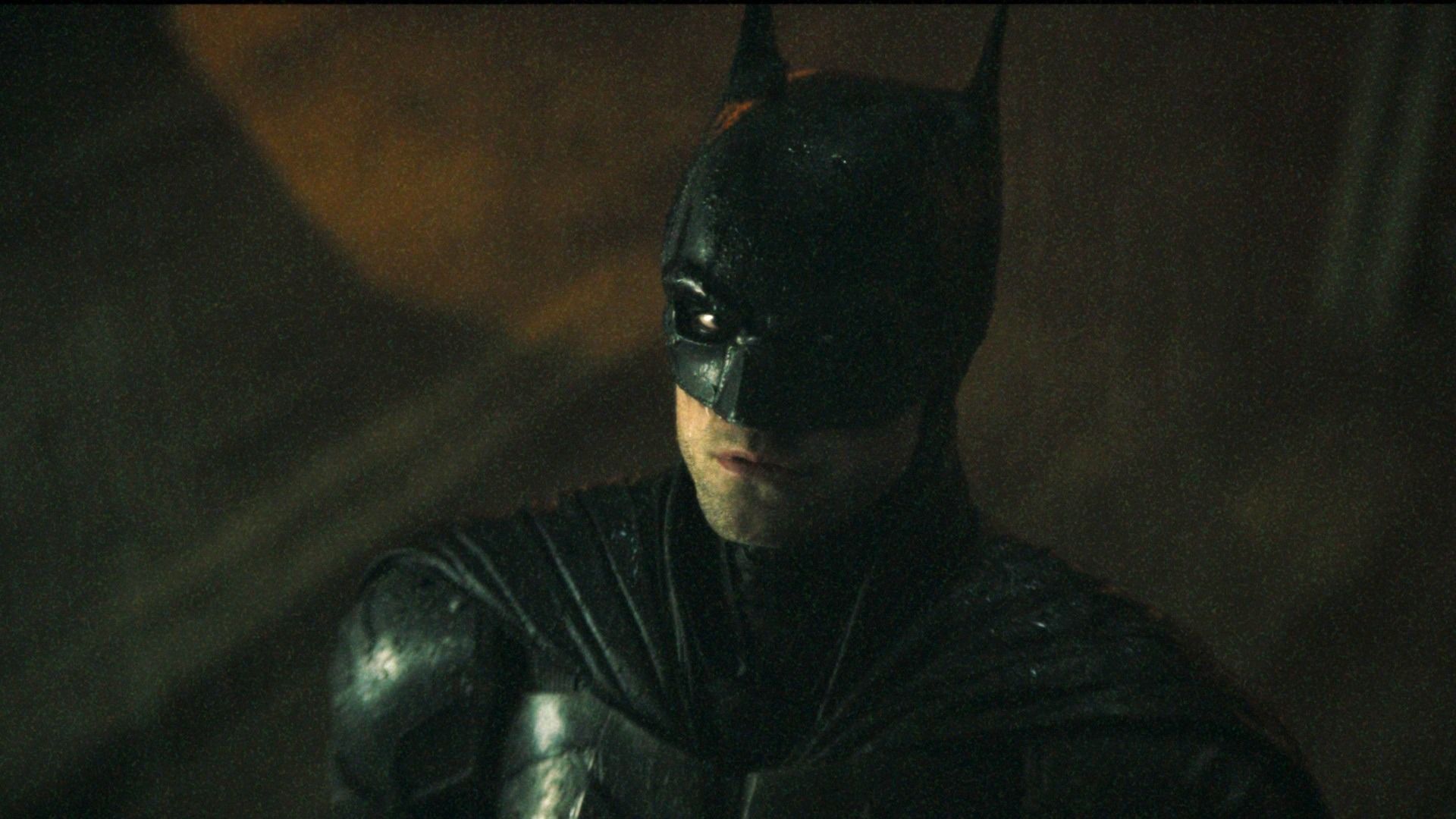 Batman glowers