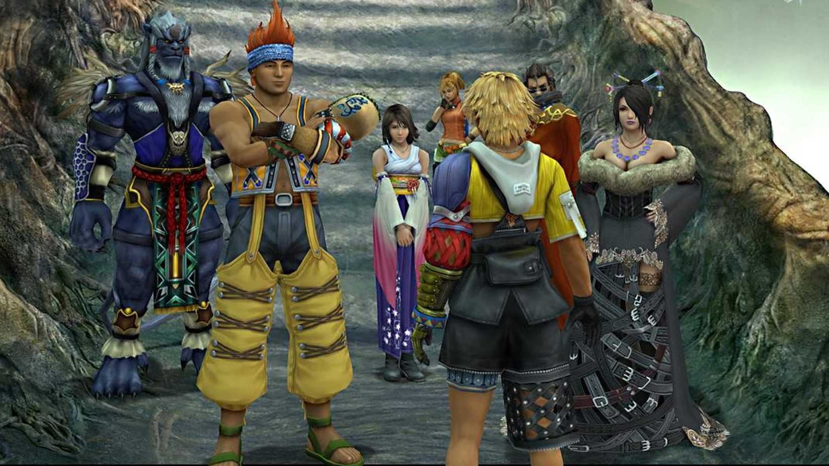 The cast of Final Fantasy X