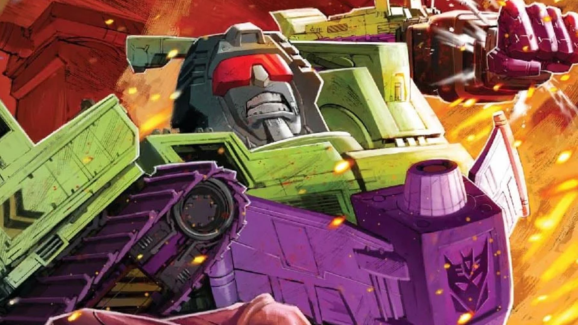 The Decepticon Combiner Devastator in the Transformers Energon universe