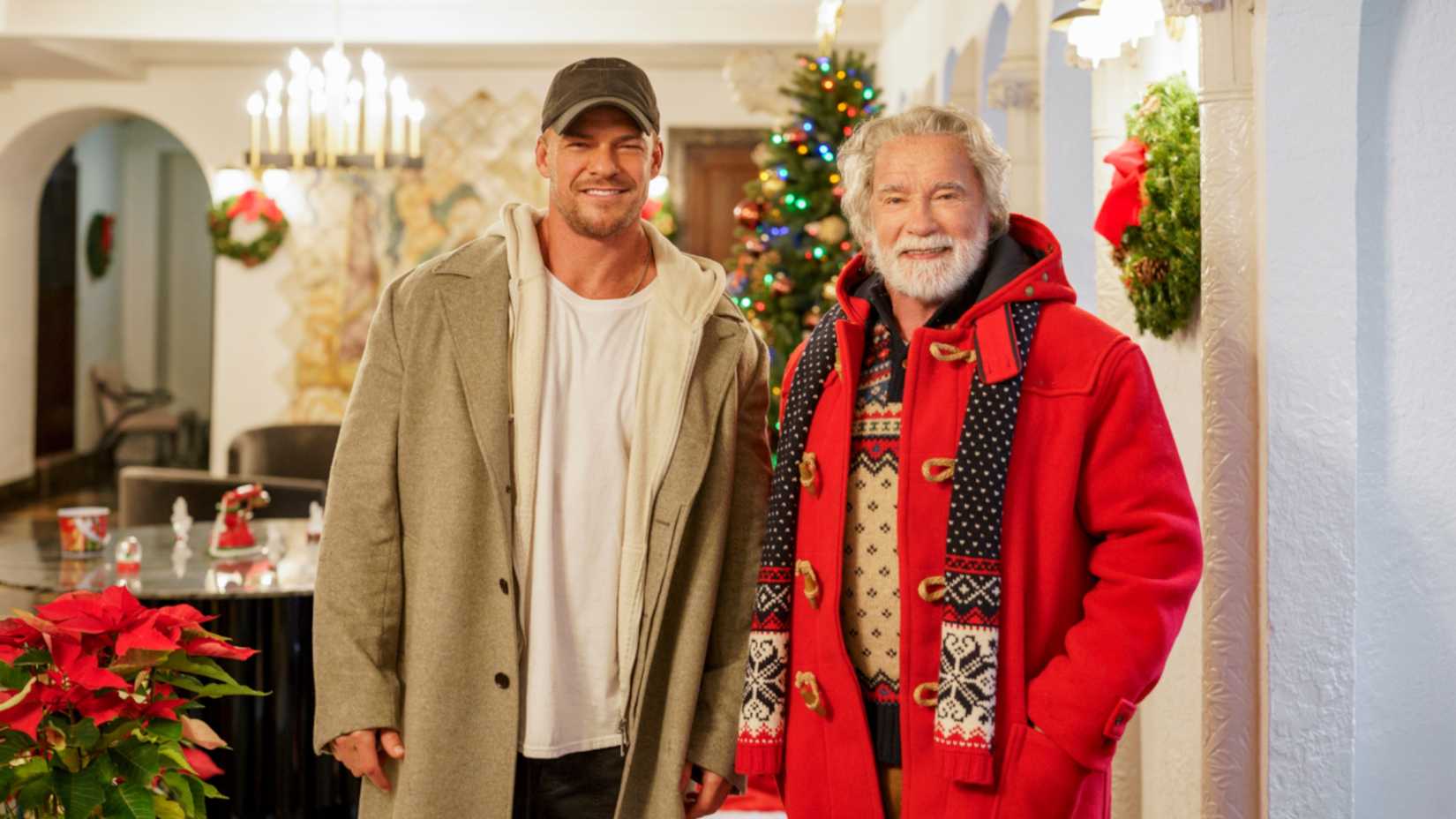 The Man With the Bag Alan Ritchson Arnold Schwarzenegger