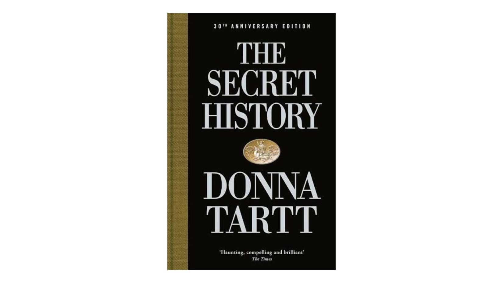 The Secret History by Donna Tartt book cover on a white background
