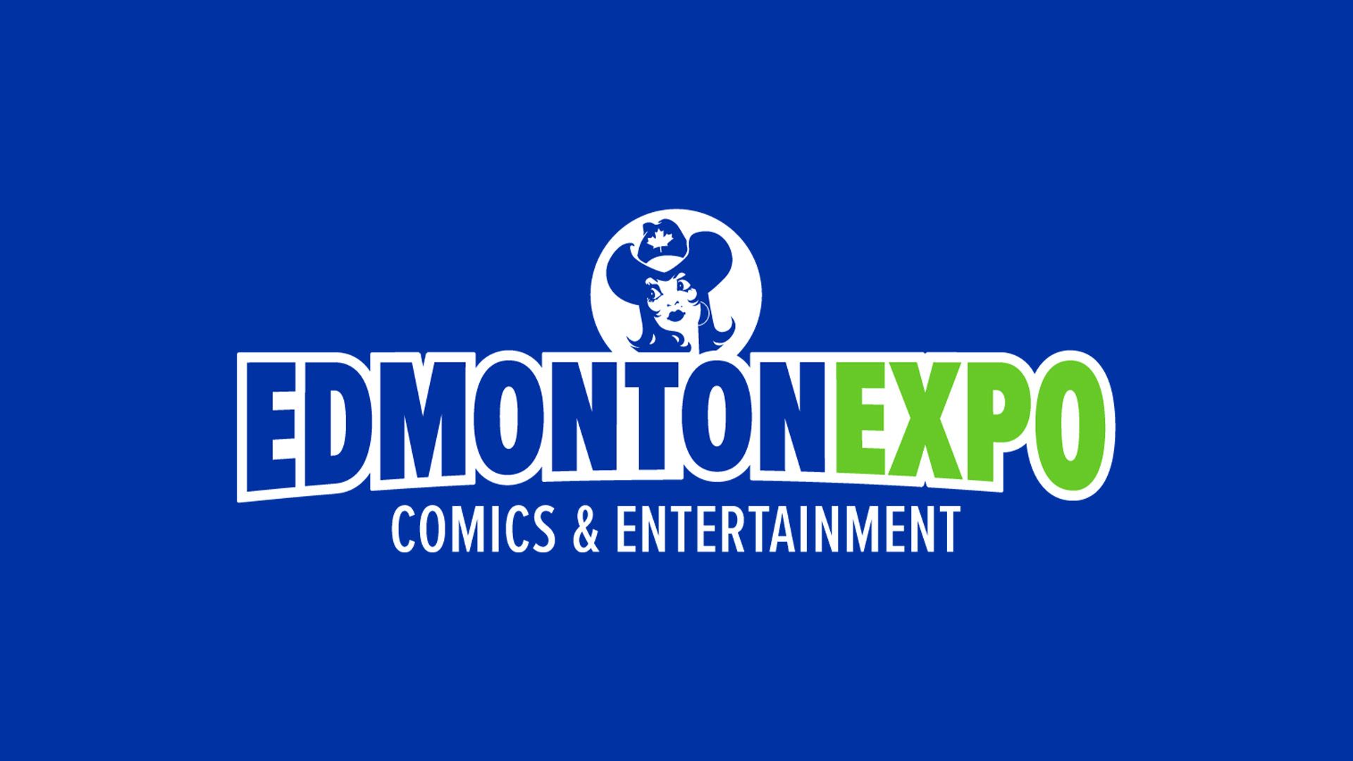 Edmonton Expo Logo on a Blue Background
