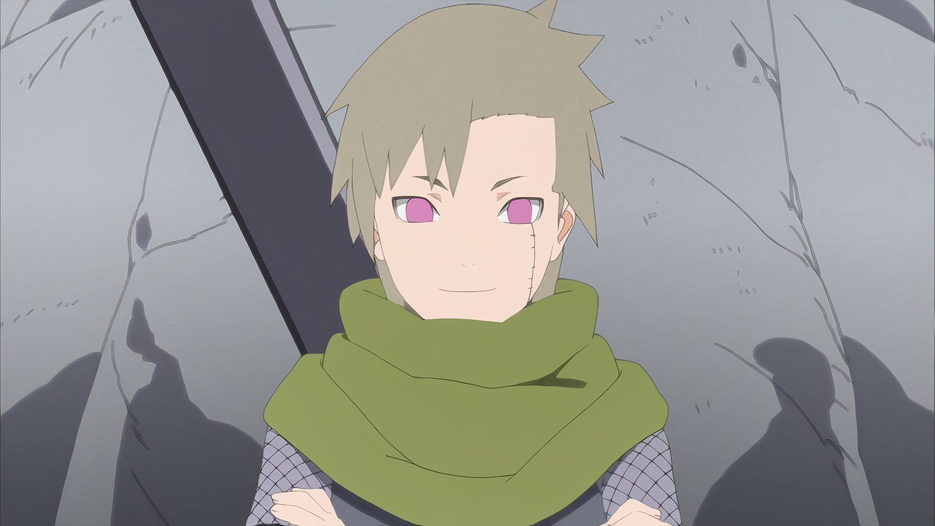 Yagura the three tails jinchuriki smiles warmly in Naruto: Shippuden