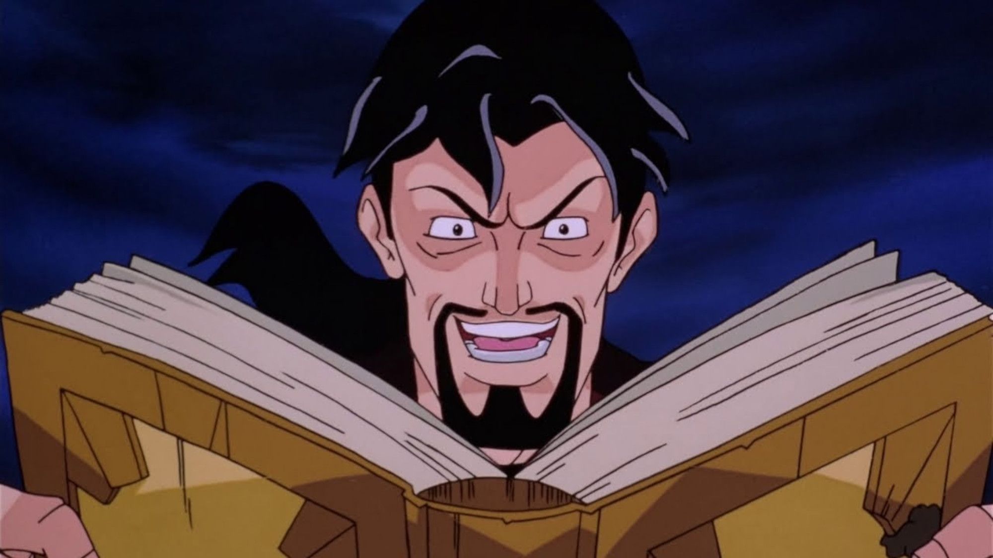 Ben Ravencroft reading from Sarah Ravencroft's spellbook in Scooby-Doo and the Witch's Ghost