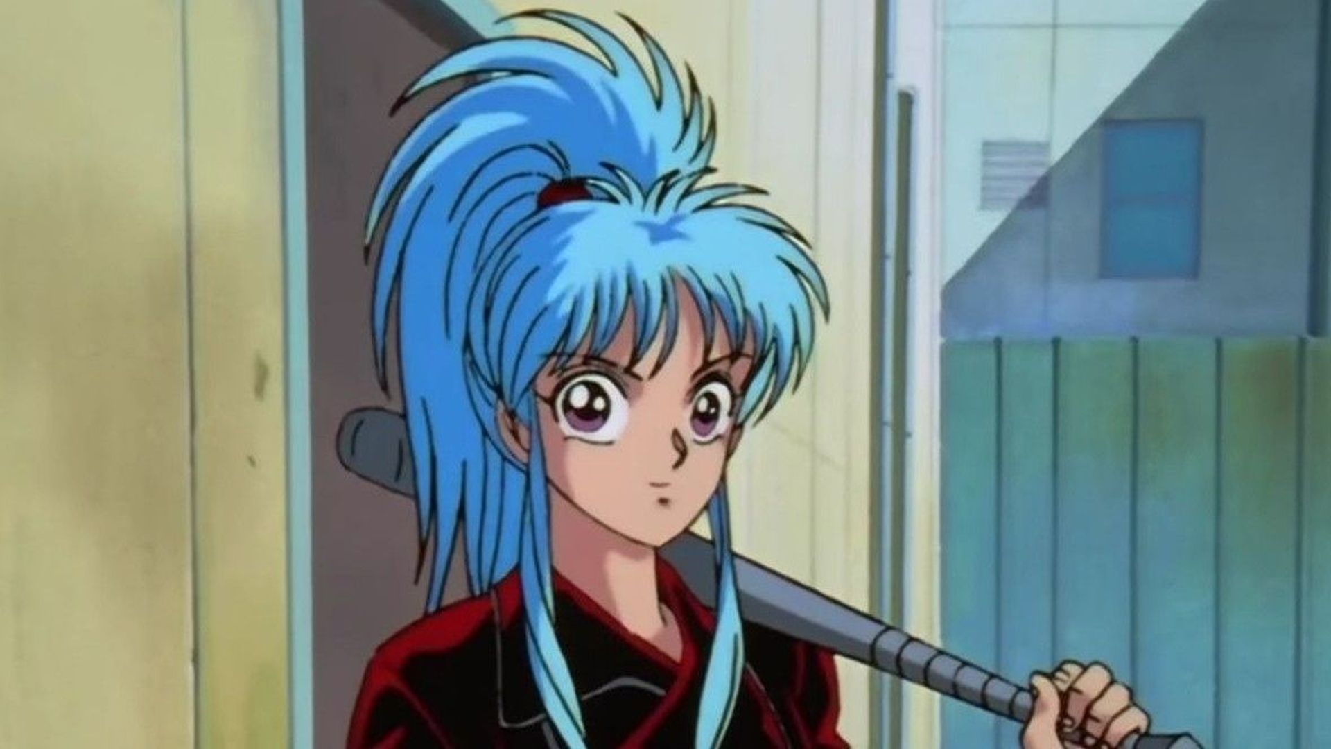 Botan with a baseball bat in Yu Yu Hakusho.