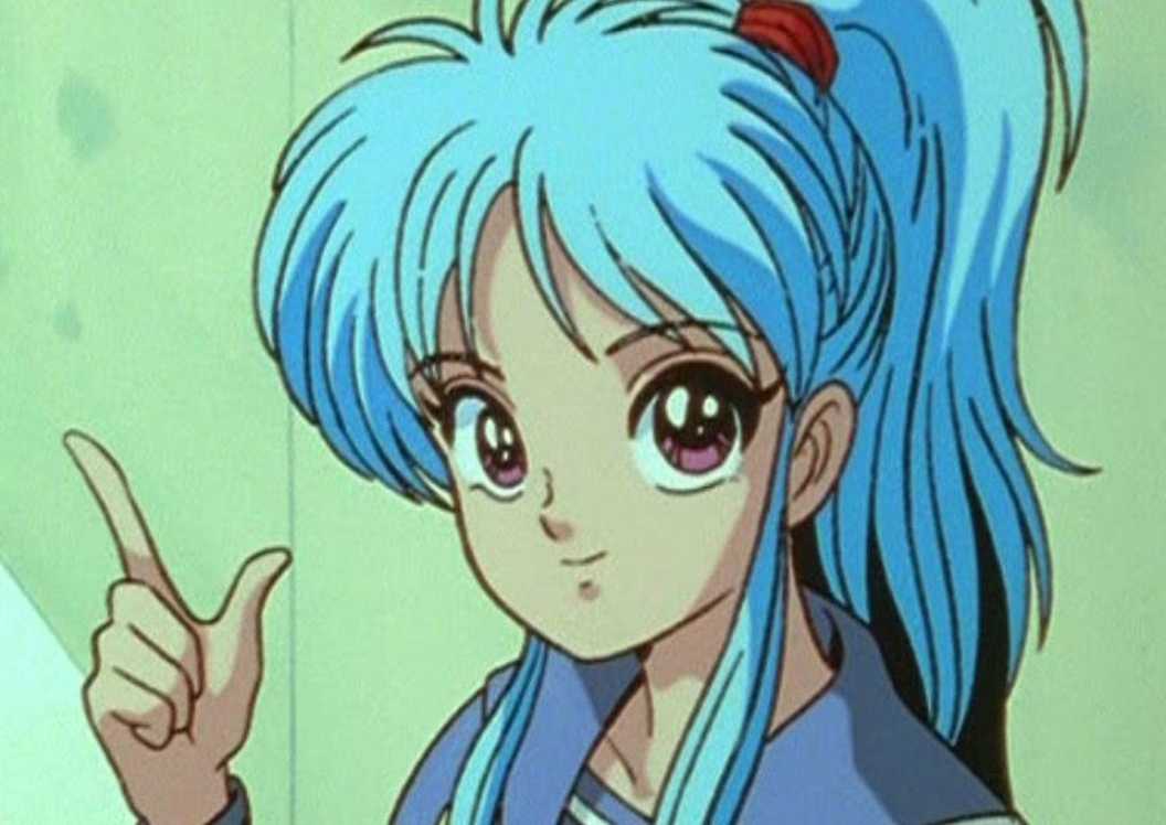 Botan smiling in Yu Yu Hakusho.