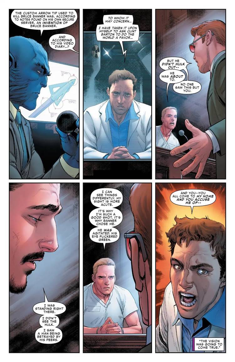 Hawkeye says what he saw