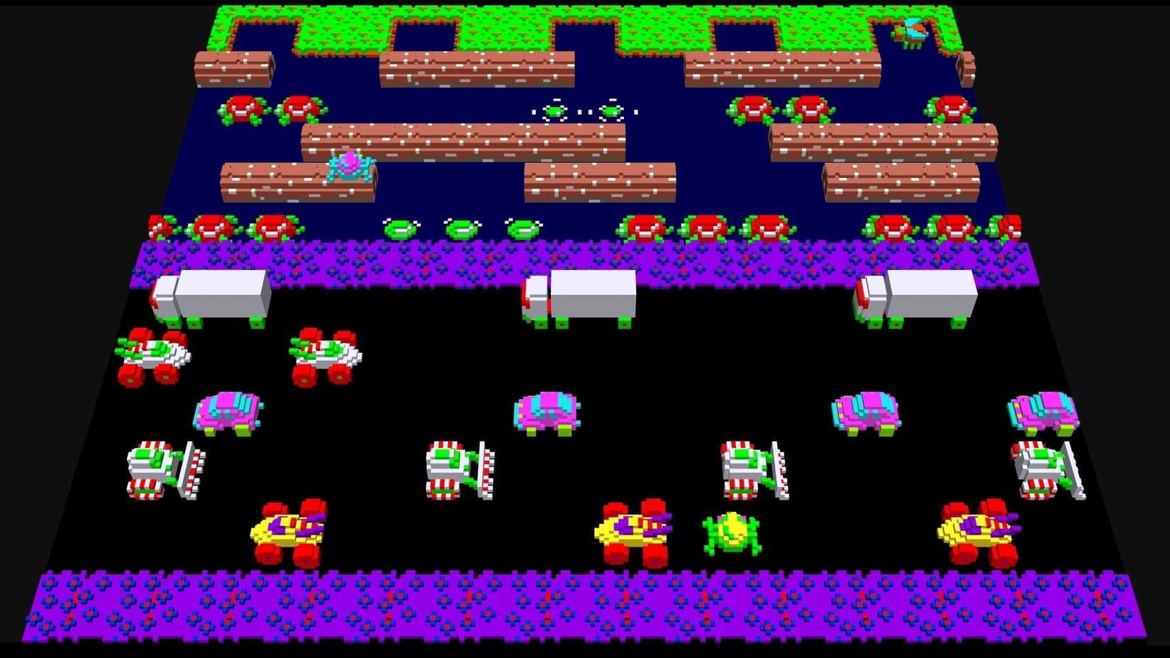 Frogger arcade gameplay