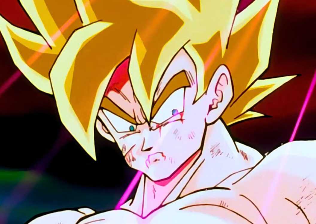 Goku in Super Saiyan form in Dragon Ball Z