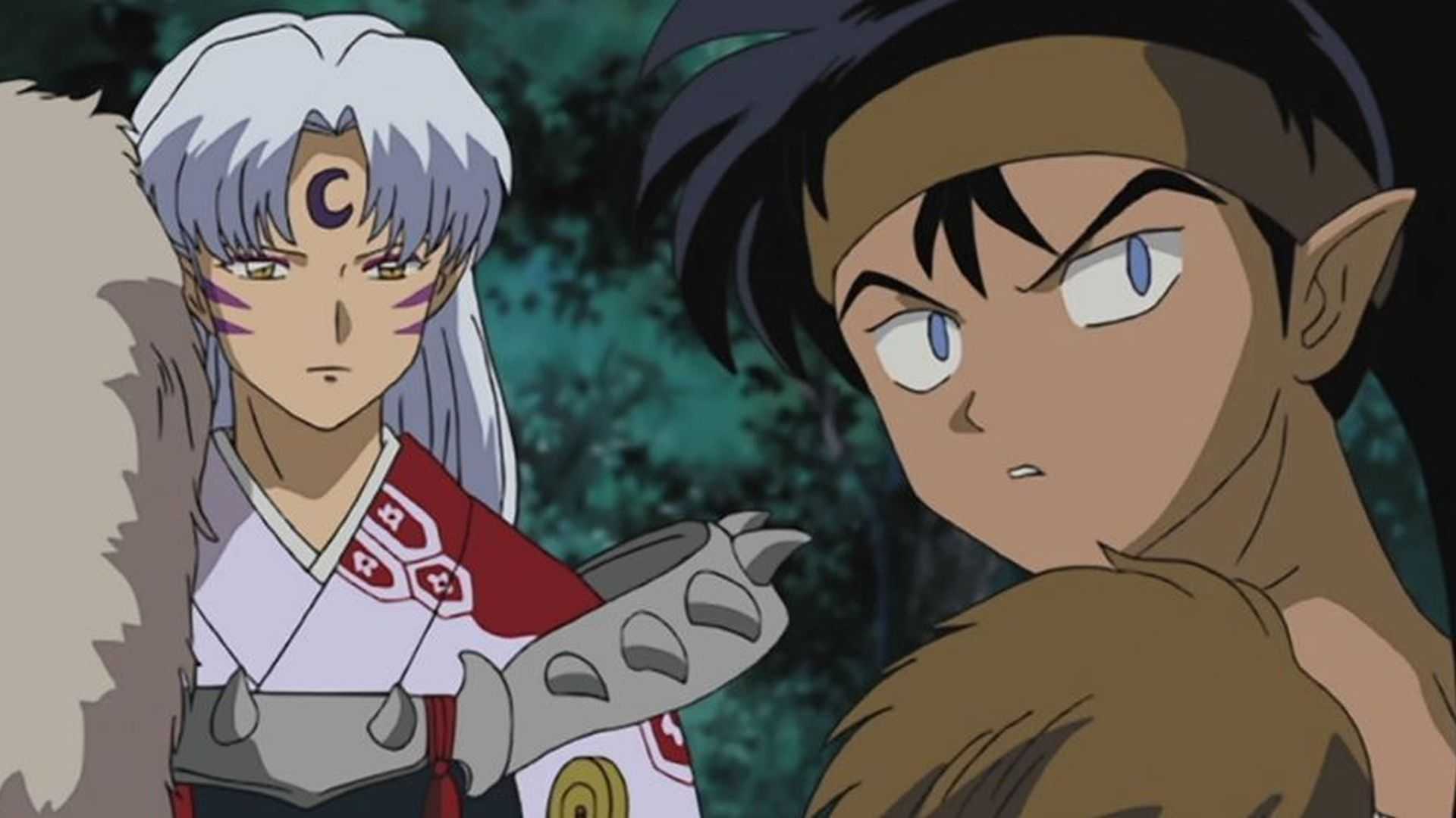 Koga and Sesshomaru in Inuyasha episode 99 - A Dangerous Encounter.
