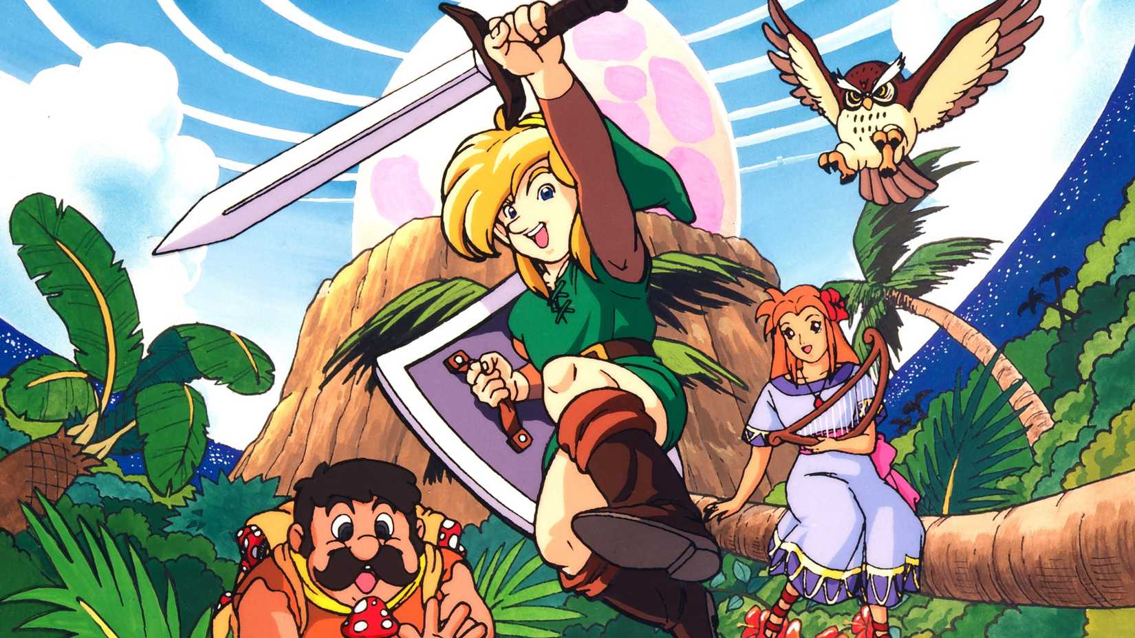 Link's Awakening instruction manual art