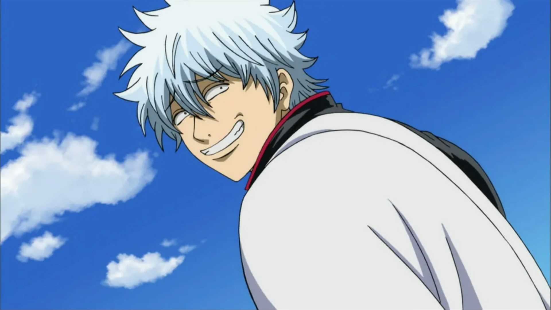 Gintoki laughing in Gintama's Silver Soul arc