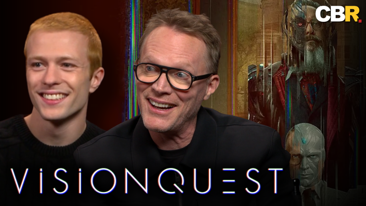 Paul Bettany e Ruaridh Mollica em divulgação de VisionQuest