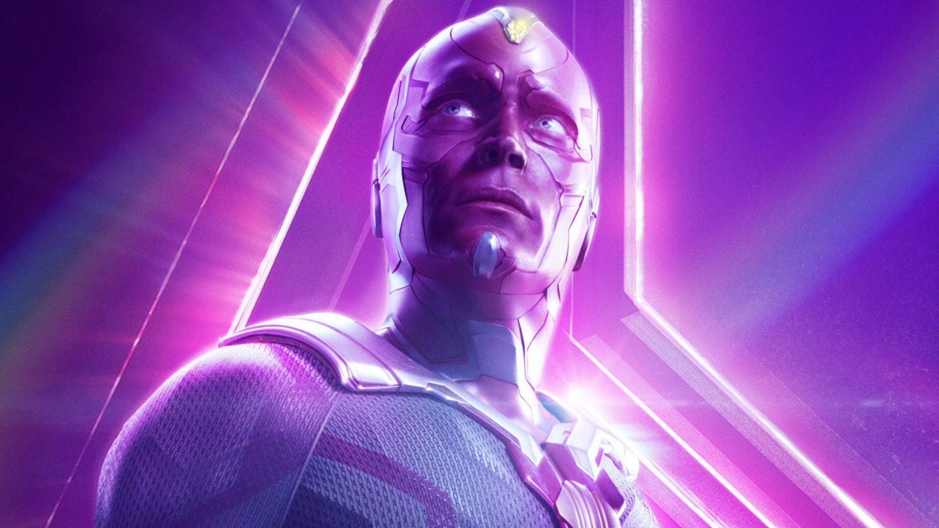 Paul Bettany as Vision on Avengers Infinity War teaser poster