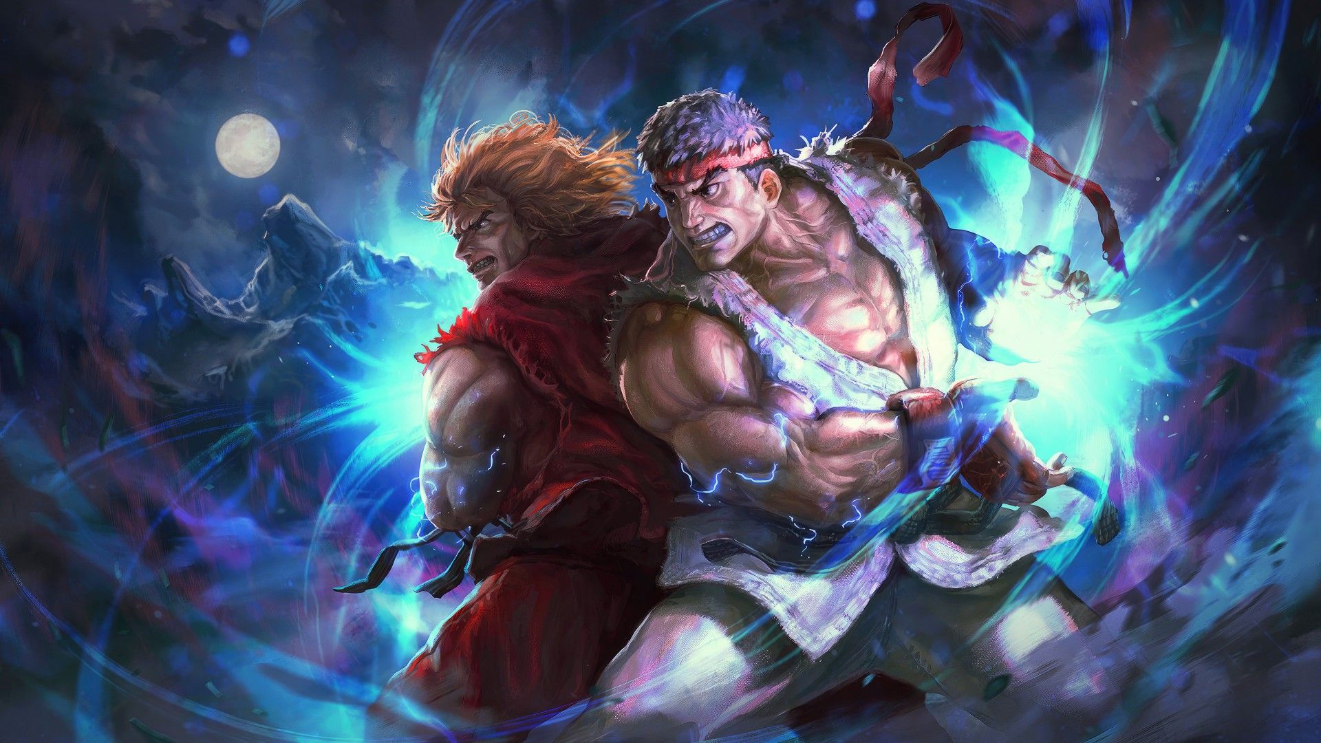 street fighter ryu and blanka