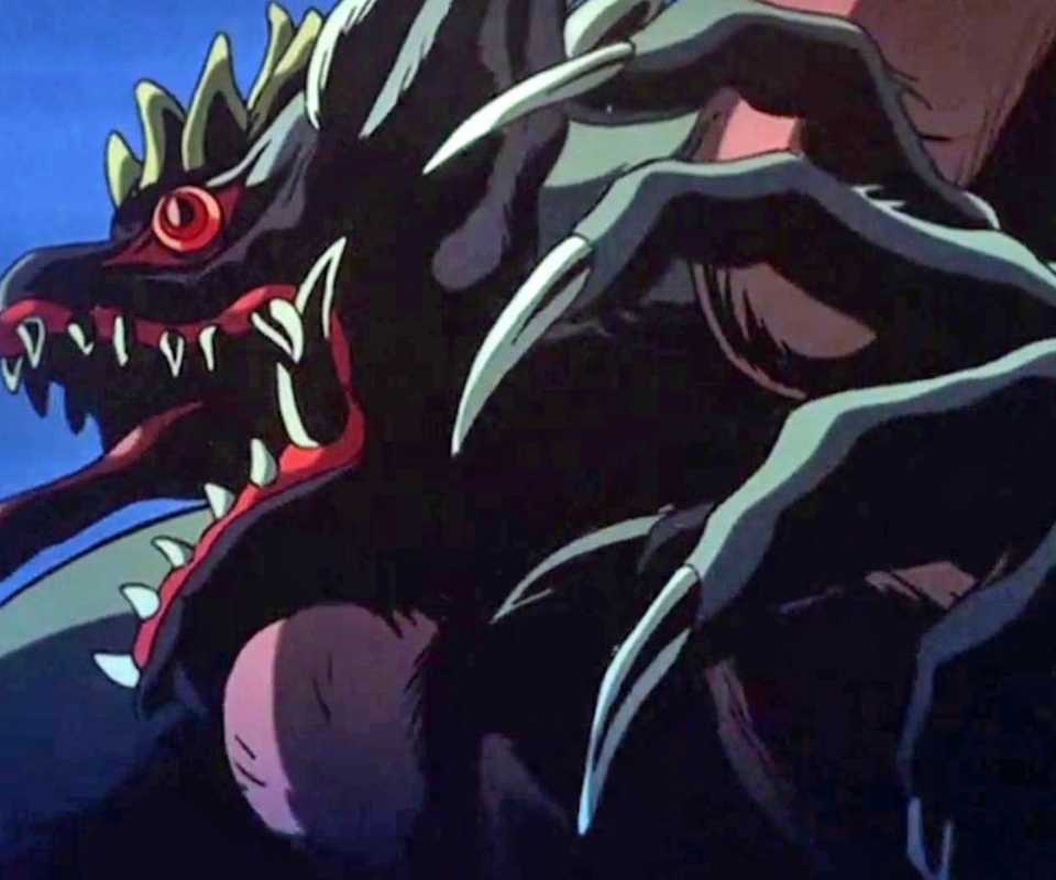 A demon roars in Bio Hunter.