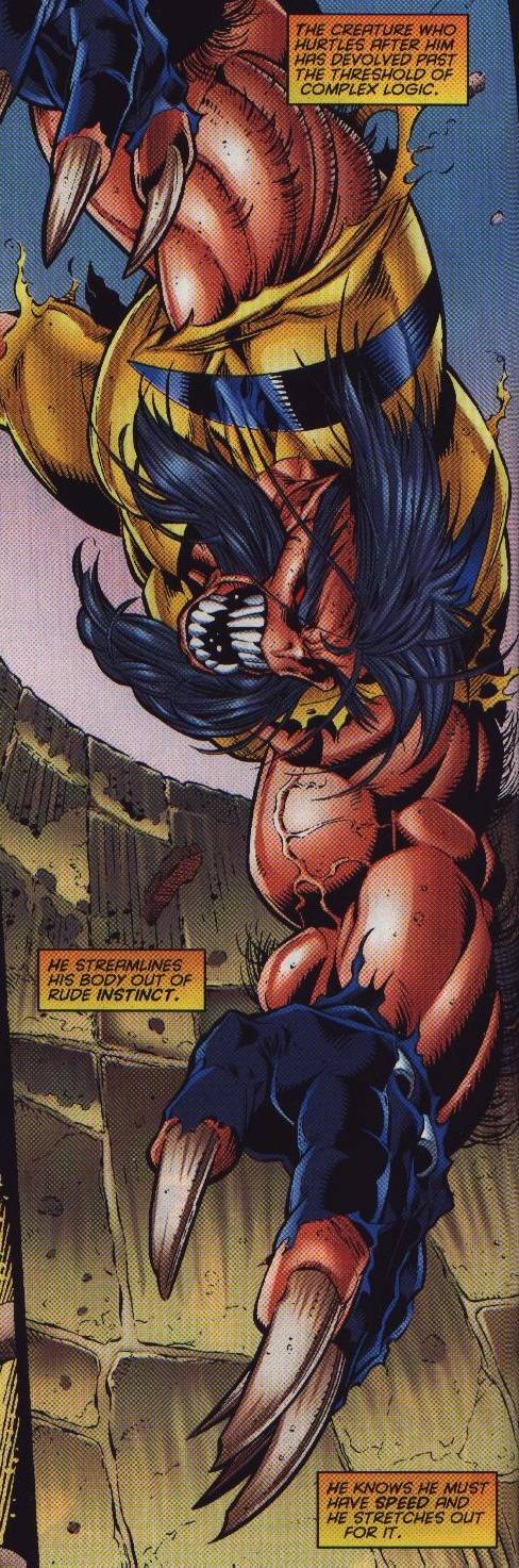 Distraught Wolverine Abandoned Love: Remember How Wolverine Went Feral And Lost His Nose And ...