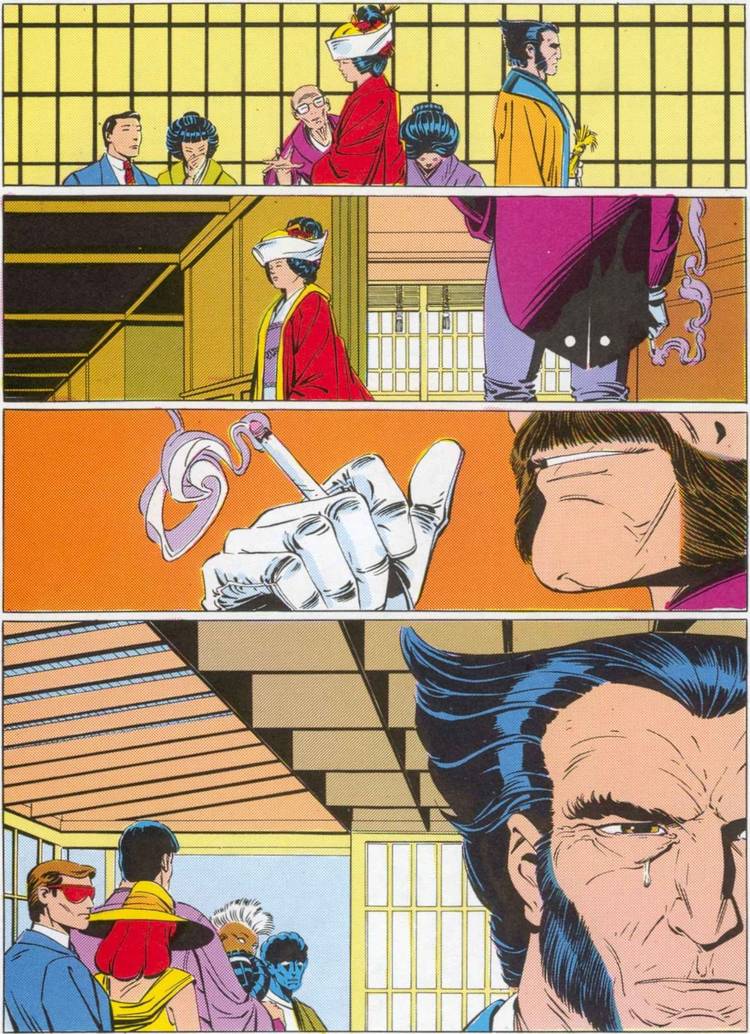 Distraught Wolverine Drawing Crazy Patterns - Wolverine Crying