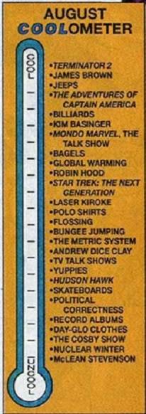 Knowledge Waits: A Year's Worth of Marvel Cool-O-Meters