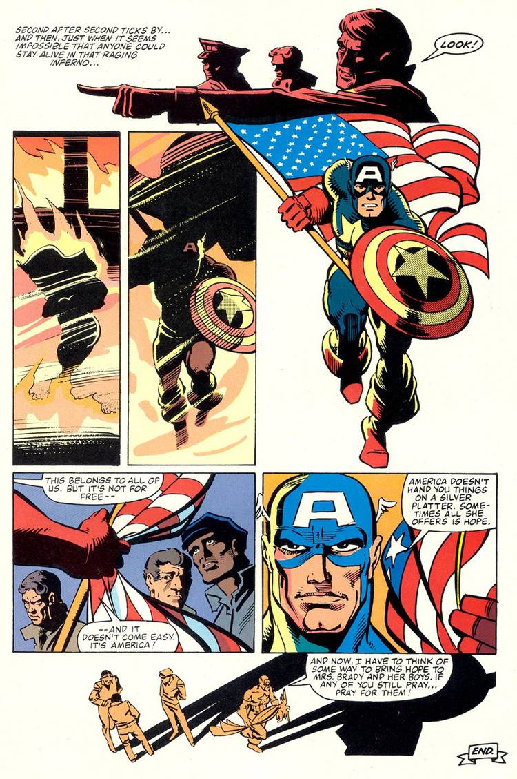 Captain America's 10 Most Patriotic Moments: Giving Speeches, Punching ...