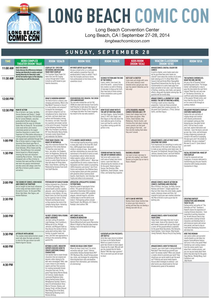 EXCLUSIVE: Full Long Beach Comic Con Programming Lineup