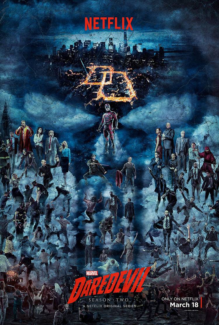 The Punisher Looms Large in New "Daredevil" Season 2 Poster