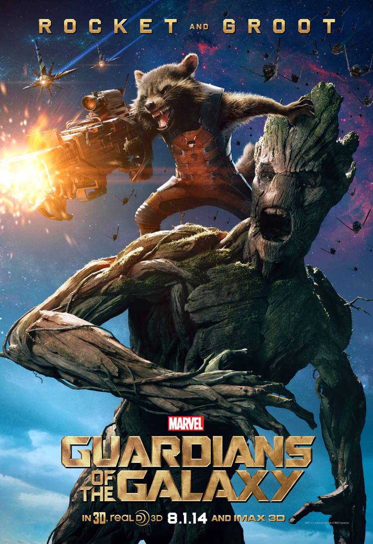 Rocket and Groot Fire Off Rounds in 
