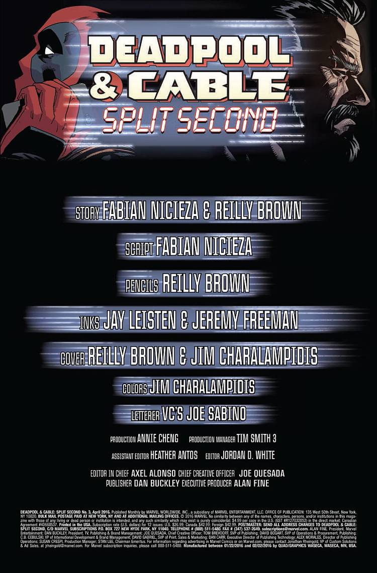 Deadpool & Cable: Split Second #3