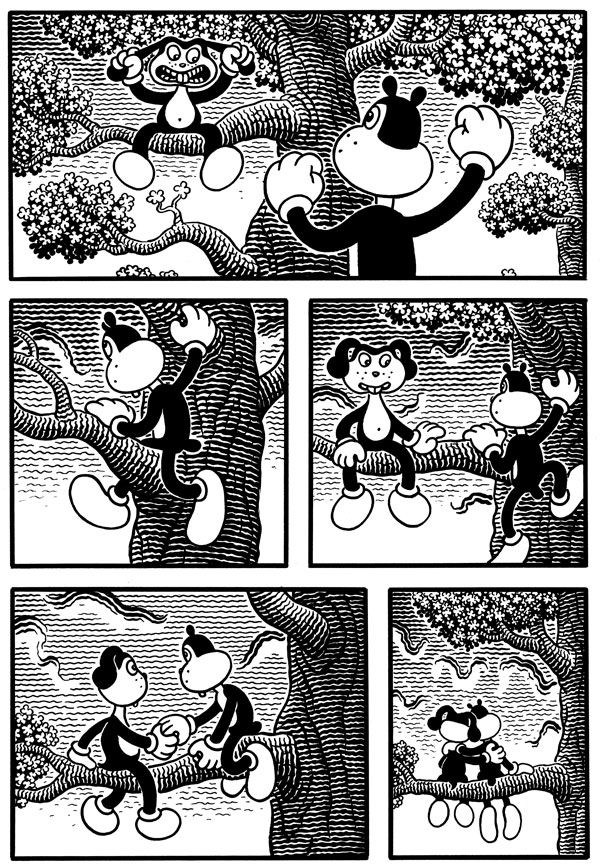 古本　Jim Woodring　BLACK & WHITE FRANK Austin Kleon — Jim Woodring, The Frank Book Bizarre, twisted,