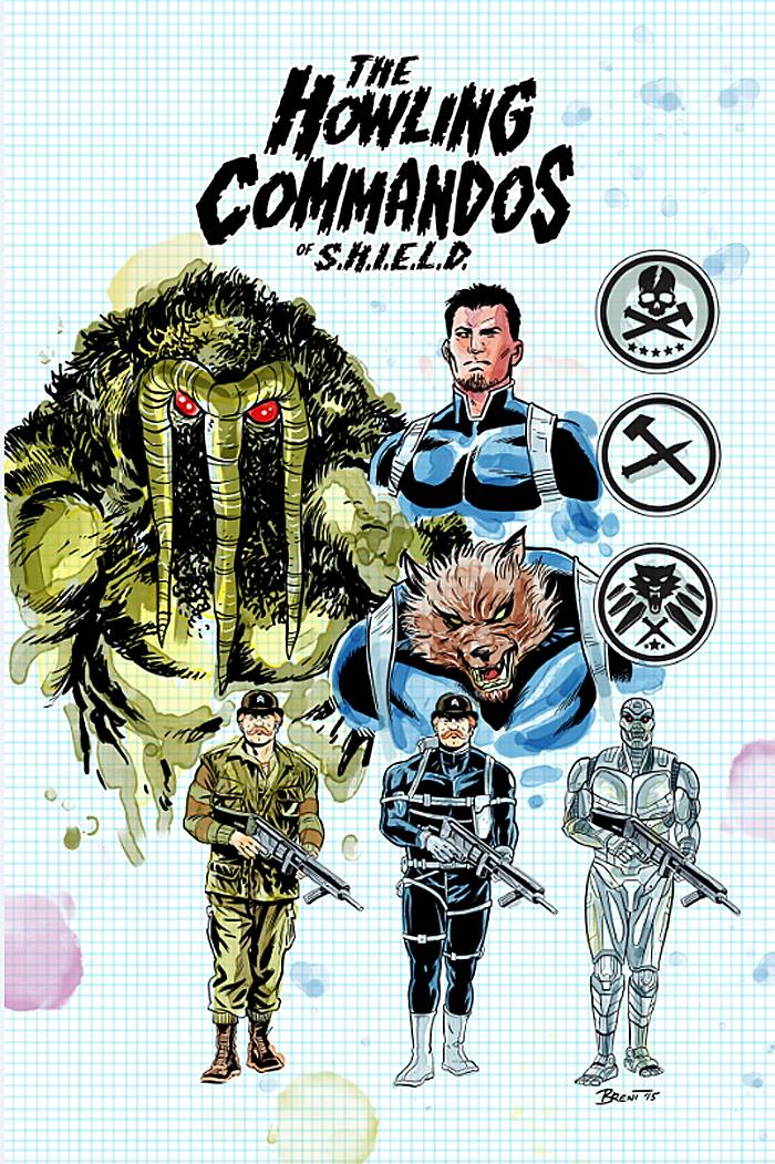 Howling Commandos Sticker Howling Commandos of SHIELD #1 (UNLETTERED)