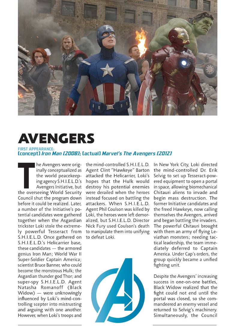 Marvel Guide Guidebook to the Marvel Cinematic Universe - Marvel's The Avengers #1