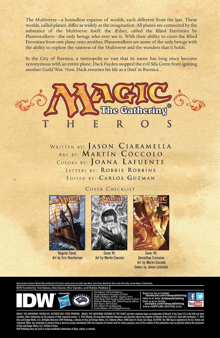 Magic Chapter 1 Magic the Gathering #1
