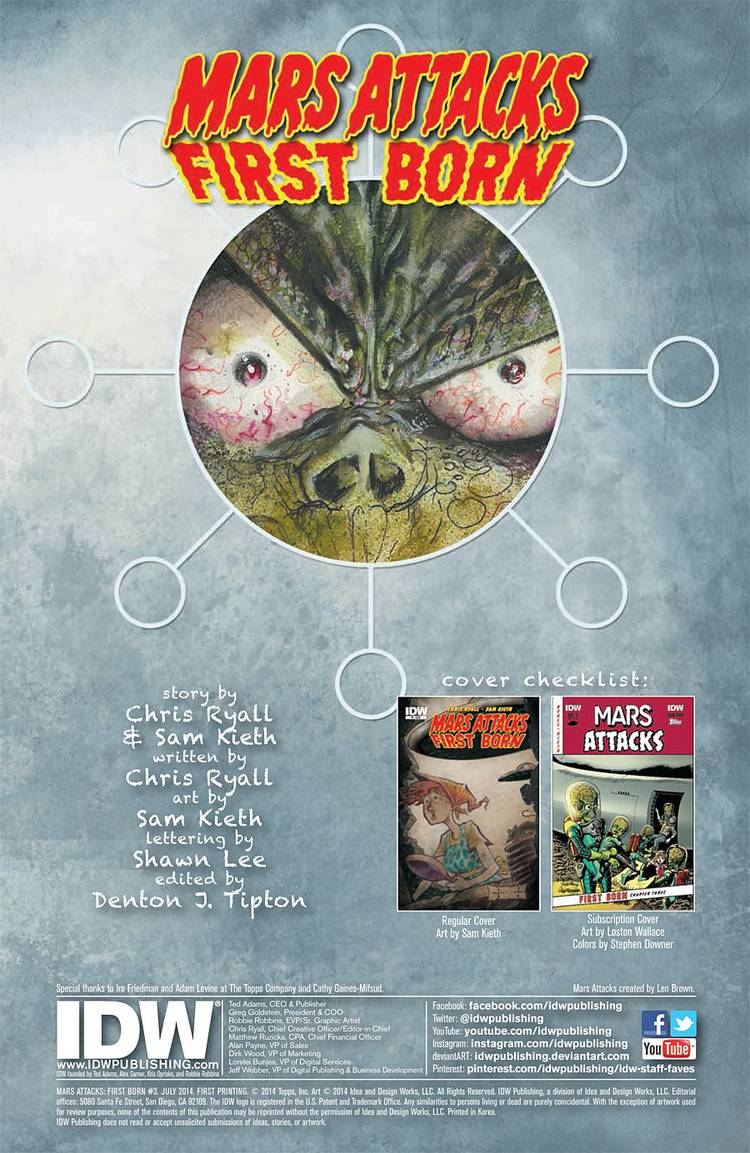 Mars Attacks: First Born #3