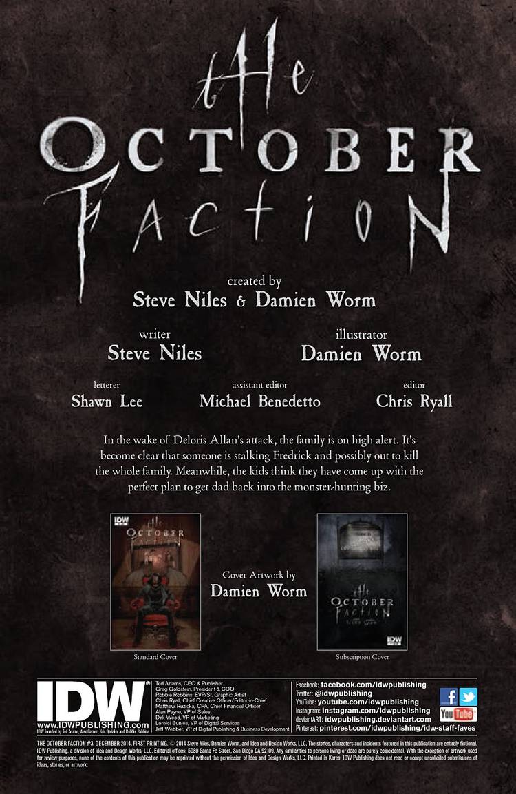 The October Faction #3