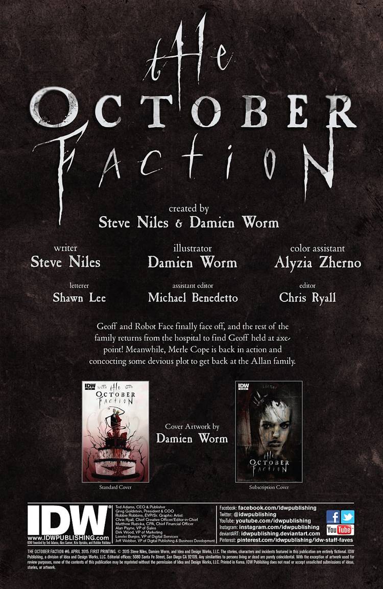 The October Faction #6