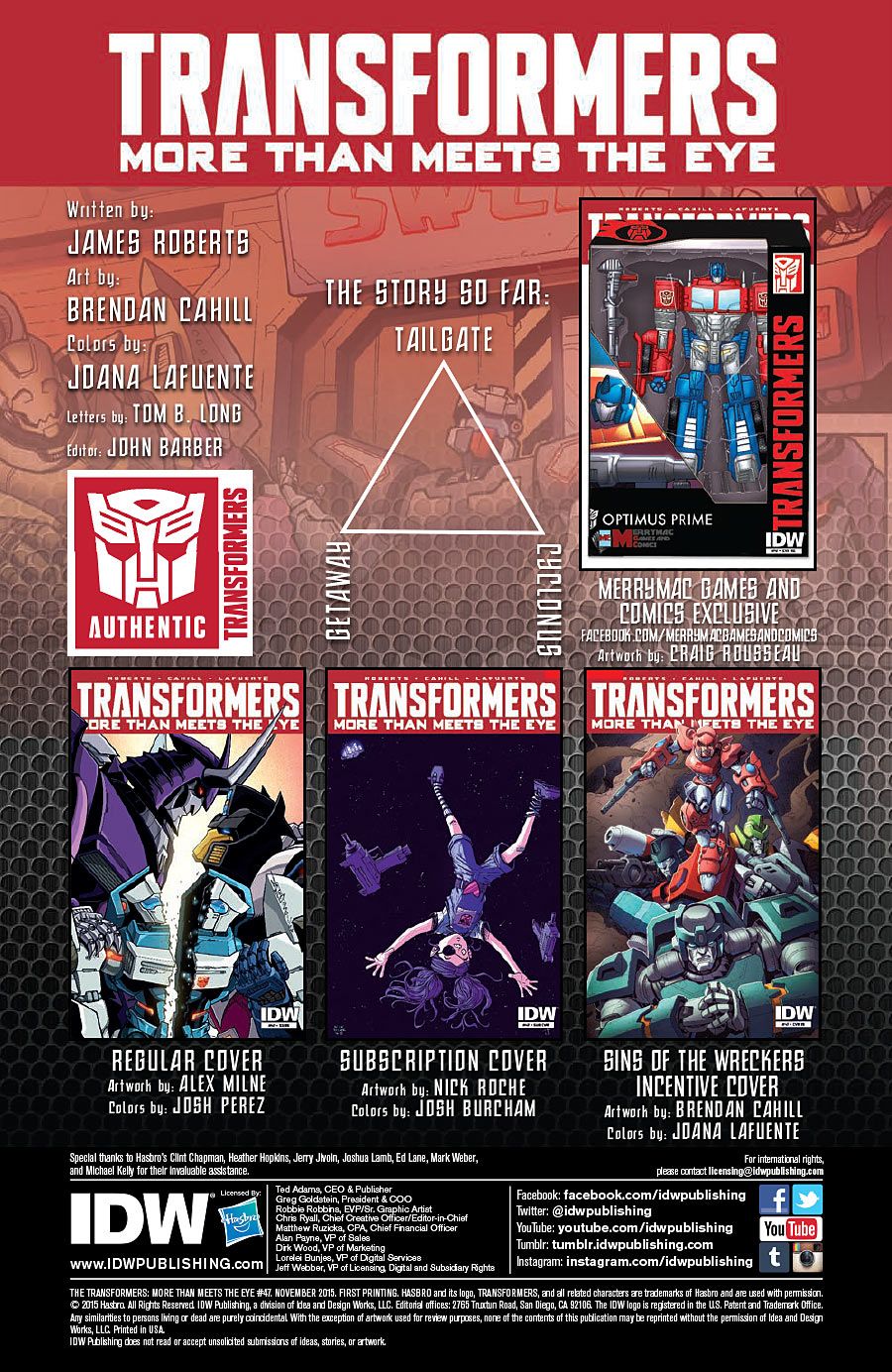 Transformers: More Than Meets the Eye #47