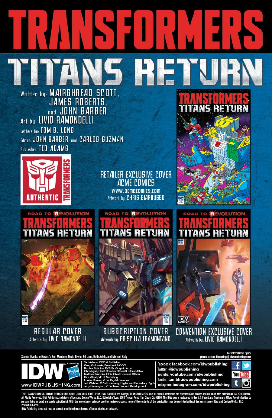 Transformers: Titans Return (One-Shot)