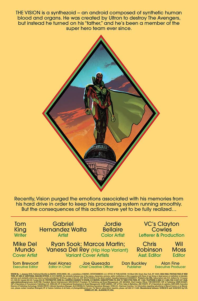 Hte Vision The Vision #1