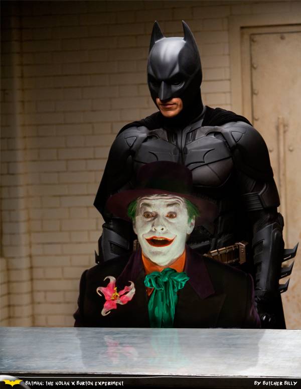 Butcher Billy mashes together Burton and Nolan's versions of Batman