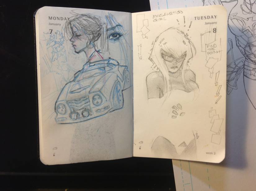 Superman artist Kenneth Rocafort launches sketch-a-day blog